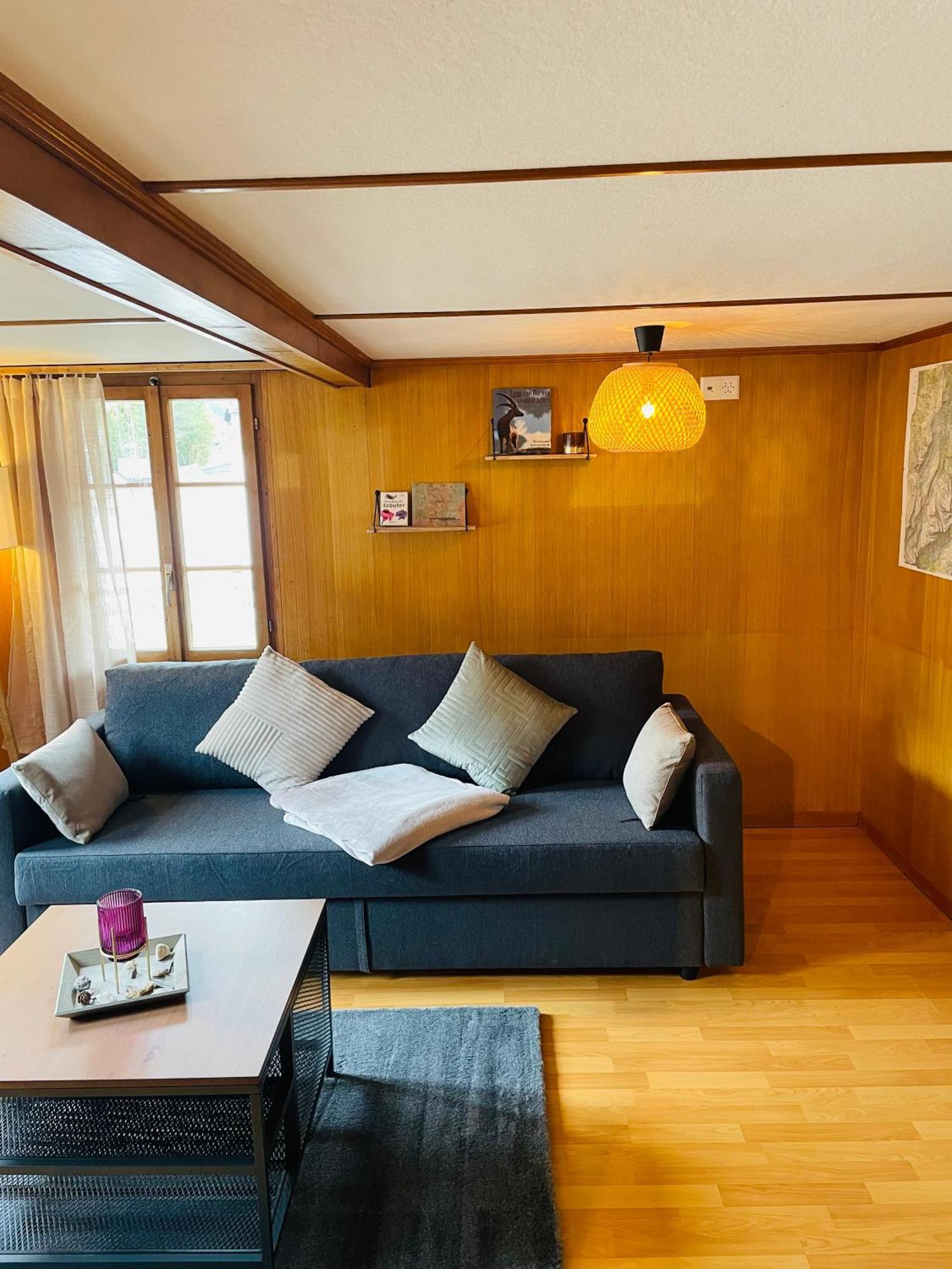 Lovely & Great Equipped Wooden Alp Chalet Flat Kandersteg Zewnętrze zdjęcie