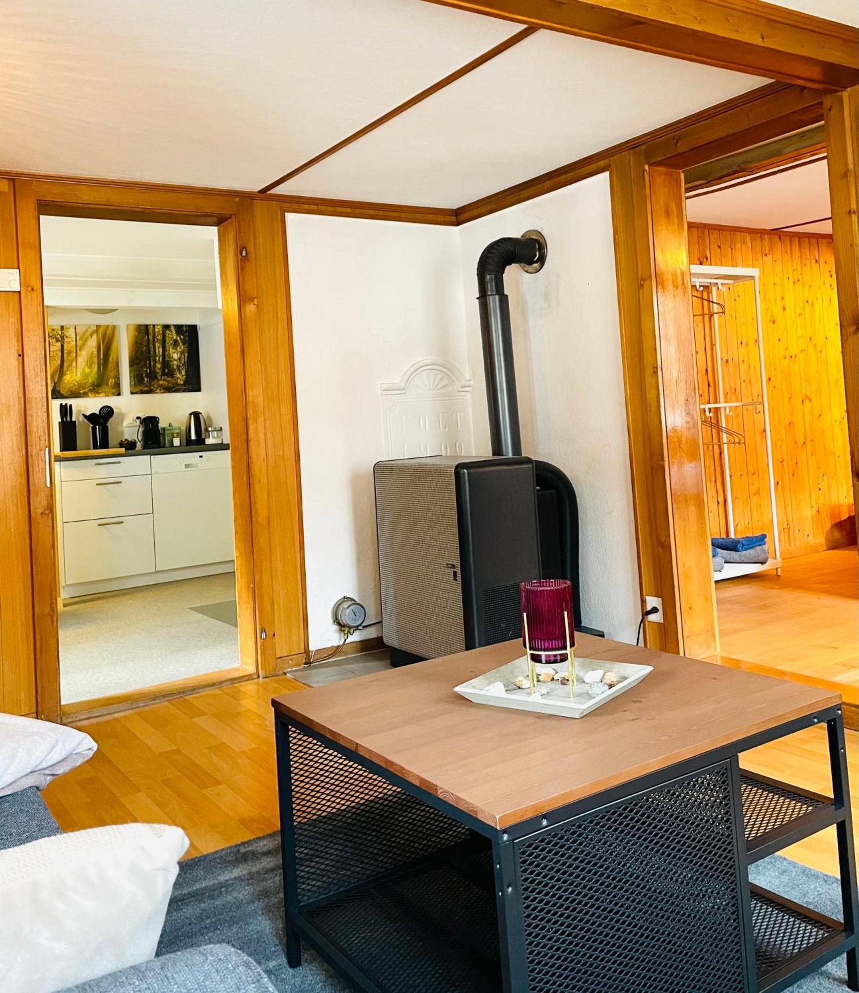 Lovely & Great Equipped Wooden Alp Chalet Flat Kandersteg Zewnętrze zdjęcie